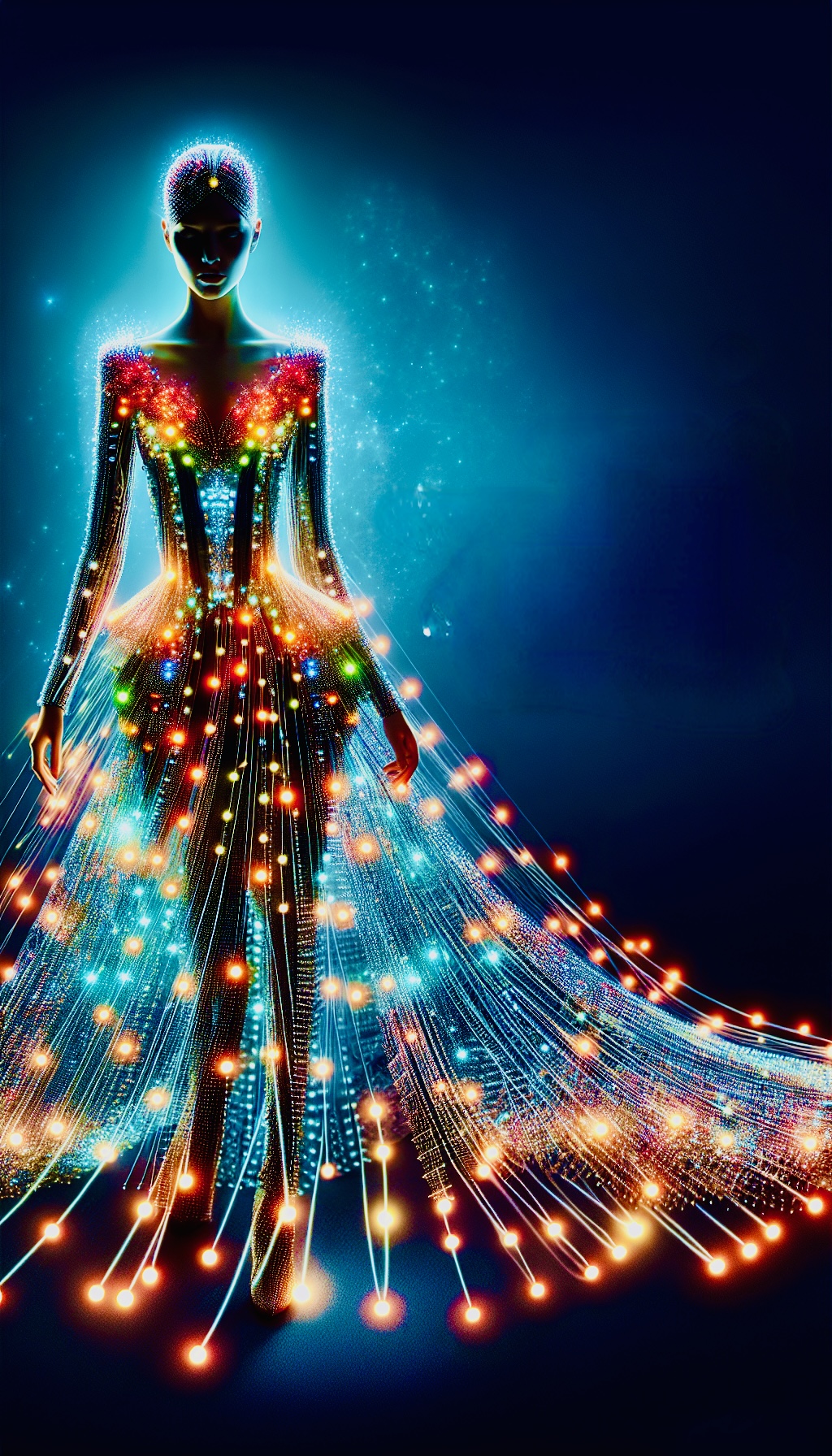 sparkly electronic fashion of the future